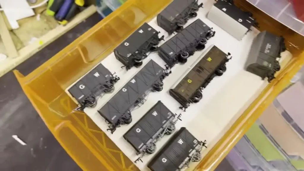 Model train storage boxes